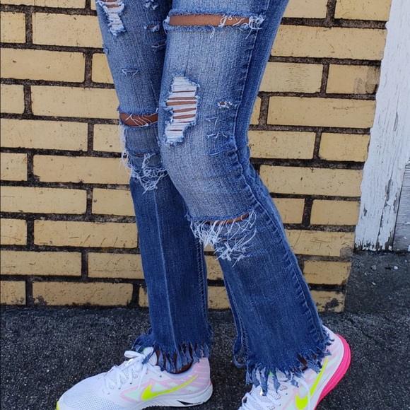 Denim Jeans Distressed by DEM CUTE JEANS Artist - Picture 6 of 8